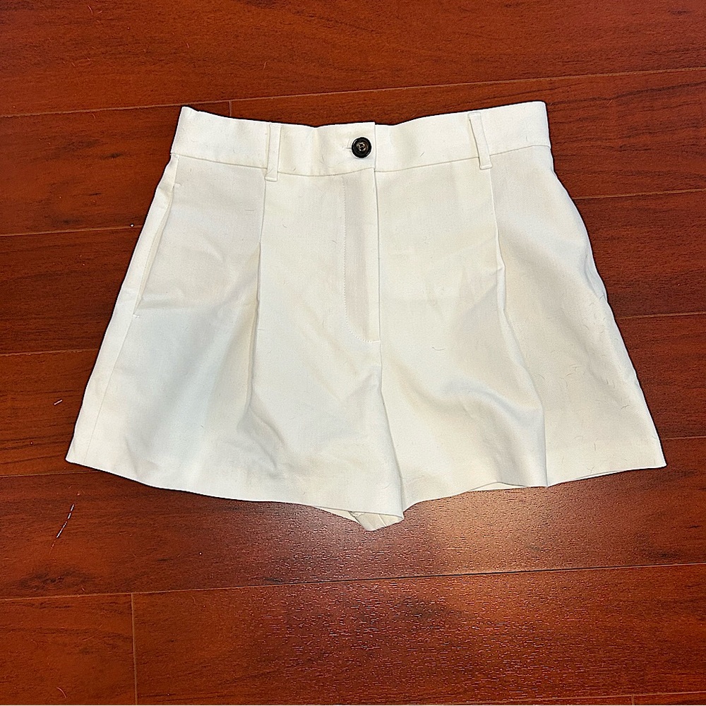 Zara High Waisted Pleated Shorts